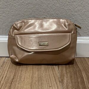 Versace Parfums Metallic Gold Cosmetic Clutch Bag